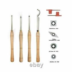 YUFUTOL Carbide Tipped Wood Turning tools Lathe set Finisher/Rougher/Detaile