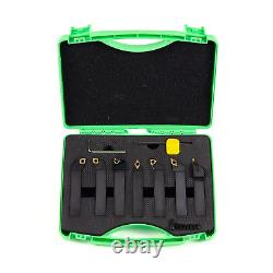 YUFUTOL Indexable Lathe Turning Tool-3/4 Shank 7 Pieces Carbide Turning Tool