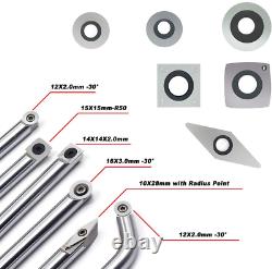 Yufutol Wood Turning Tool Set Carbide Tipped Lathe Tools Finisher/Rougher/Detail