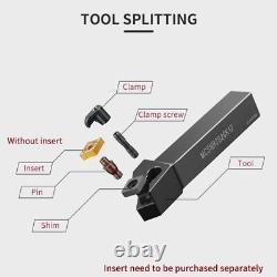 1pcs Insertions de carbure MCSNR Porte-outil de tournage externe de tour MCSNR2020K12 2525M12