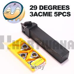 29 Degré 3ACME Carbure Threading Inserts Outil de tournage vertical pour tour