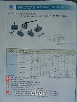 40 Position Quick Change Tool Post Multifix A1 Avec Support AD2090 AB2090 aux États-Unis