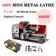 600w Automatique Mini Tour Metal Machine Turning Métal Bois Drilling 7 '' X 12'