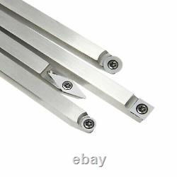 6pcs Wood Tournant Insert Round Square Cutter Set Poignée Kit De Finisseur