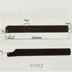 7x125mm Lathe Boring Bar Turning Tool Holder S07k-sclcr06+ccmt0602 Insert+wrench