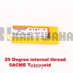 Barre de taraudage interne de tour 29° 5ACME avec insert de taraudage indexable