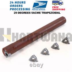 Barre de taraudage interne de tour 29° 5ACME avec insert de taraudage indexable