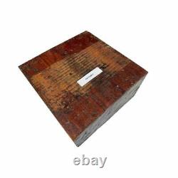 Bloc de bois de sculpture carré de tourne-broche Cocobolo Bol/plateau 10x10x2 (1 pièce)