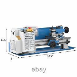 Digital Turning Package Cj18a Metal Blue 7''x14'' Milling Mini Lathe Withaccessory