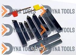 Ensemble de porte-outils de tournage en carbure indexable de 12 pièces 10MM 12MM pour tour