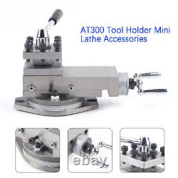 Ensemble porte-outil de tour Mini Lathe Assembly AT300 porte-outil de coupe 80mm de course