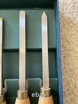Hand Made Crown Tools 5 Pc Turning Lathe Set #27754 Sheffield Angleterre