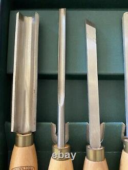 Hand Made Crown Tools 5 Pc Turning Lathe Set #27754 Sheffield Angleterre