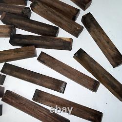 Lot de 100 ébauches de stylo en bois de cocobolo pour tournage sur bois, fabrication de stylos, tournage sur tour.