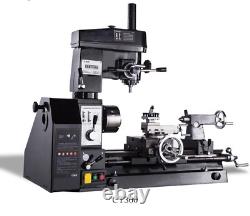 Machine combinée tour, perceuse et fraiseuse 3 en 1 110V 220V pour métal
