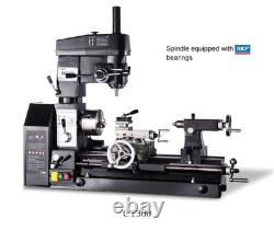 Machine combinée tour, perceuse et fraiseuse 3 en 1 110V 220V pour métal