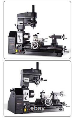 Machine combinée tour, perceuse et fraiseuse 3 en 1 110V 220V pour métal