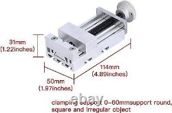 Mini fraiseuse DIY pour le travail du bois et des métaux souples, tour de loisirs, outil de traitement 36W