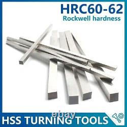 Outil de tournage en acier rapide HSS carré en acier pour tour HSS de 4 mm à 18 mm, dureté Hrc60-62
