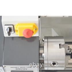 Petit Tour Métallique WM210V Instrument de Précision à Moteur Sans Balai 110V