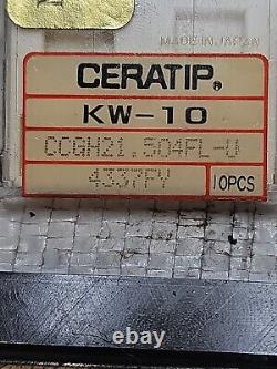 Porte-outil de tour VALENITE SCLPRF0-060 avec queue de 3/8 pouce et 1 pièce avec 16 plaquettes carbure neuves.