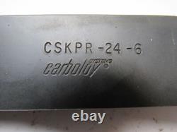 Porte-outil de tournage de tour indexable Carboloy CSKPR-24-6 1-1/2 avec queue de 7 pouces