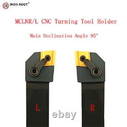 Porte-outil externe de tour CNC 95° MCLNR2525M12 pour insert CNMG120408