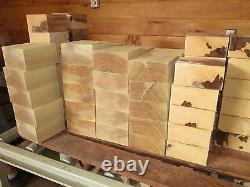 Seize (16) Beech Bowl Blanks Lathe Turning Blocks Wood Carve 6x6x3