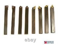 Special 10mm Lathe Turning Tool Set With Carbide Inserts British Made Quality