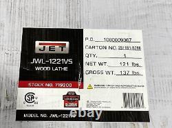 Tour JET 719200, 1HP, 1Phase JWL-1221VS Neuf