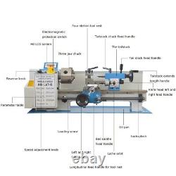 Tour à métaux 7x14 avec variateur de vitesse et moteur sans balais de 750W 110V