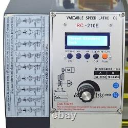 Tour à métaux de précision RC-210E avec filetage métrique/pouce et avance automatique