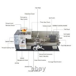 Tour à métaux de précision WM210V filetage pouce 816 110V Mini tour d'établi miniature