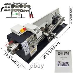 Tour à métaux de précision à double mandrin 110V WM210V avec filetage de 210800 pouces